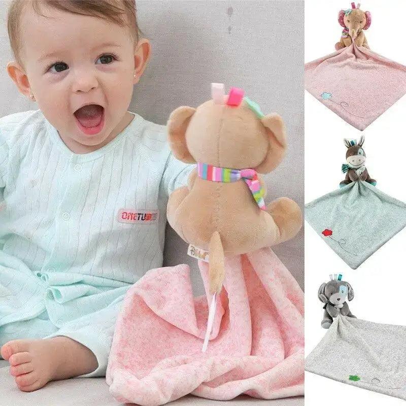 New Incredible Stuffed Toys Soft Animal Rabitt Kids Toy Soothe Appease Towel Saliva Plush Toy for Sleep Pacify Toy Infants Newborn Doll Baby Toys 0 12 Months Stevvex