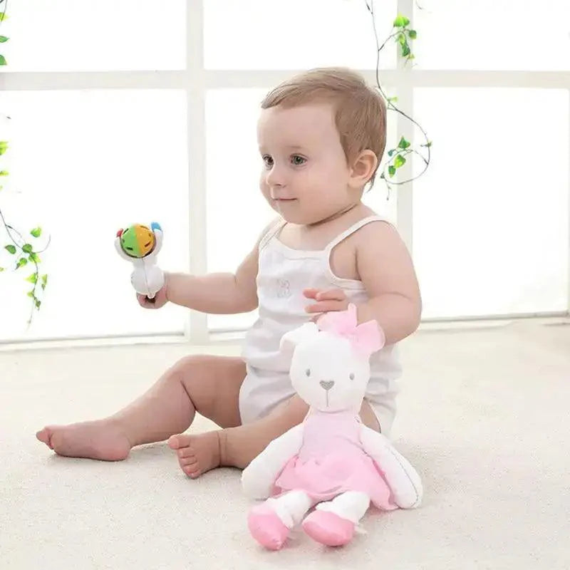New Incredible Stuffed Toys Soft Animal Rabitt Kids Toy Soothe Appease Towel Saliva Plush Toy for Sleep Pacify Toy Infants Newborn Doll Baby Toys 0 12 Months Stevvex
