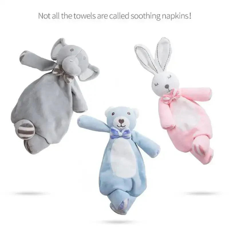 New Incredible Stuffed Toys Soft Animal Rabitt Kids Toy Soothe Appease Towel Saliva Plush Toy for Sleep Pacify Toy Infants Newborn Doll Baby Toys 0 12 Months Stevvex