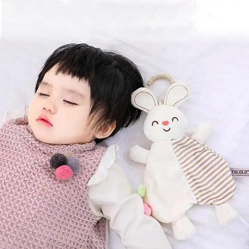 New Incredible Stuffed Toys Soft Animal Rabitt Kids Toy Soothe Appease Towel Saliva Plush Toy for Sleep Pacify Toy Infants Newborn Doll Baby Toys 0 12 Months Stevvex