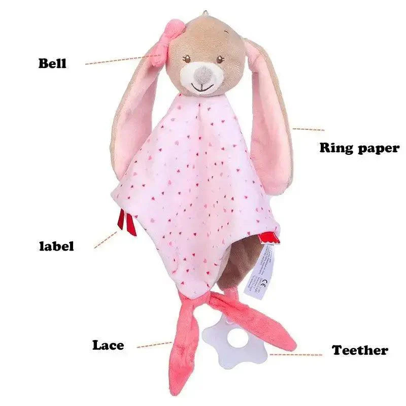 New Incredible Stuffed Toys Soft Animal Rabitt Kids Toy Soothe Appease Towel Saliva Plush Toy for Sleep Pacify Toy Infants Newborn Doll Baby Toys 0 12 Months Stevvex