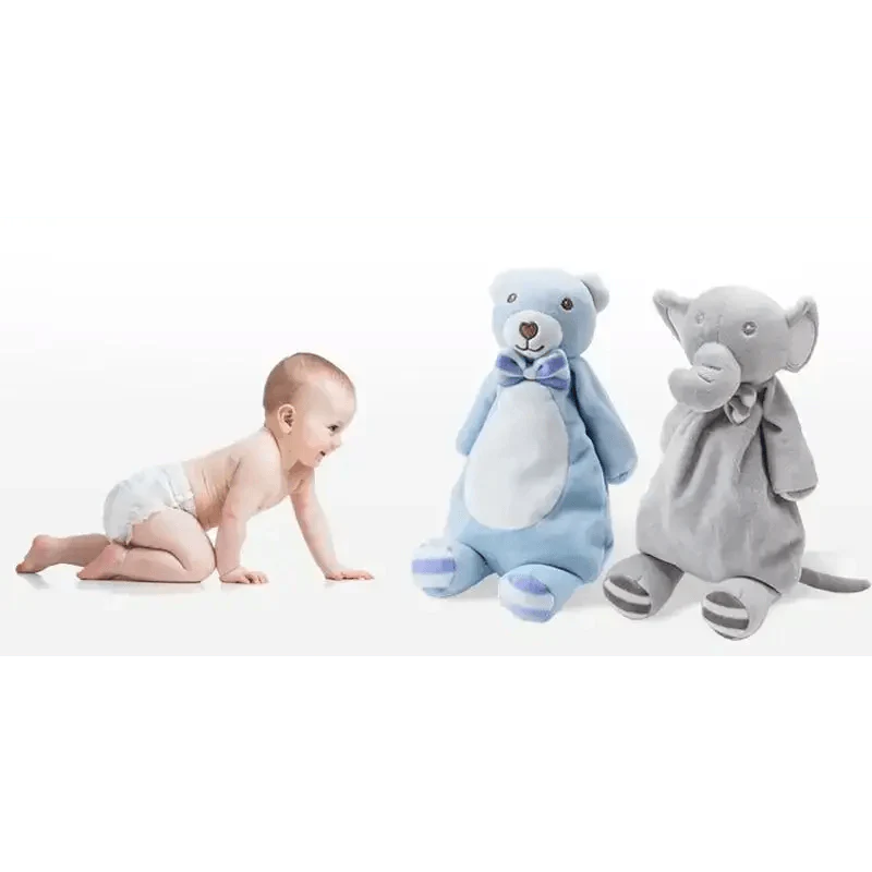 New Incredible Stuffed Toys Soft Animal Rabitt Kids Toy Soothe Appease Towel Saliva Plush Toy for Sleep Pacify Toy Infants Newborn Doll Baby Toys 0 12 Months Stevvex