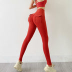 New Leggings Women's Pants Sport Yoga Pants Tight High Waist Elastic Women's Pocket Legging Women's High Waist Yoga Pants Tummy Control Slimming Bottom Leggings Workout Running Pants Stevvex