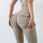 New Leggings Women's Pants Sport Yoga Pants Tight High Waist Elastic Women's Pocket Legging Women's High Waist Yoga Pants Tummy Control Slimming Bottom Leggings Workout Running Pants Stevvex