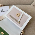 New Look Contrast Color Scrub Leather Crossbody Bags For Women And Girls Simple Chain Shoulder Bag , Purses And Handbags For Ladies Stevvex