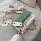 New Look Contrast Color Scrub Leather Crossbody Bags For Women And Girls Simple Chain Shoulder Bag , Purses And Handbags For Ladies Stevvex