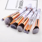 New Luxurious 12/8/5pcs Eye Lip Makeup Brushes Set Eyebrow Comb Eyelash Sponge Eyeshadow Silicone Face Mask Edge Control Brush Cosmetics Stevvex