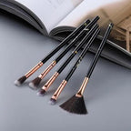 New Luxurious 12/8/5pcs Eye Lip Makeup Brushes Set Eyebrow Comb Eyelash Sponge Eyeshadow Silicone Face Mask Edge Control Brush Cosmetics Stevvex