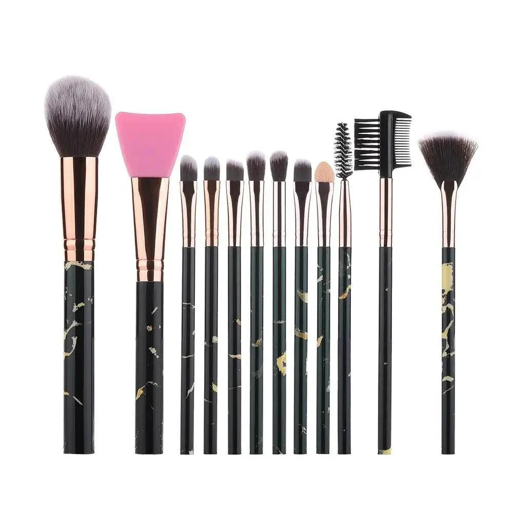 New Luxurious 12/8/5pcs Eye Lip Makeup Brushes Set Eyebrow Comb Eyelash Sponge Eyeshadow Silicone Face Mask Edge Control Brush Cosmetics Stevvex