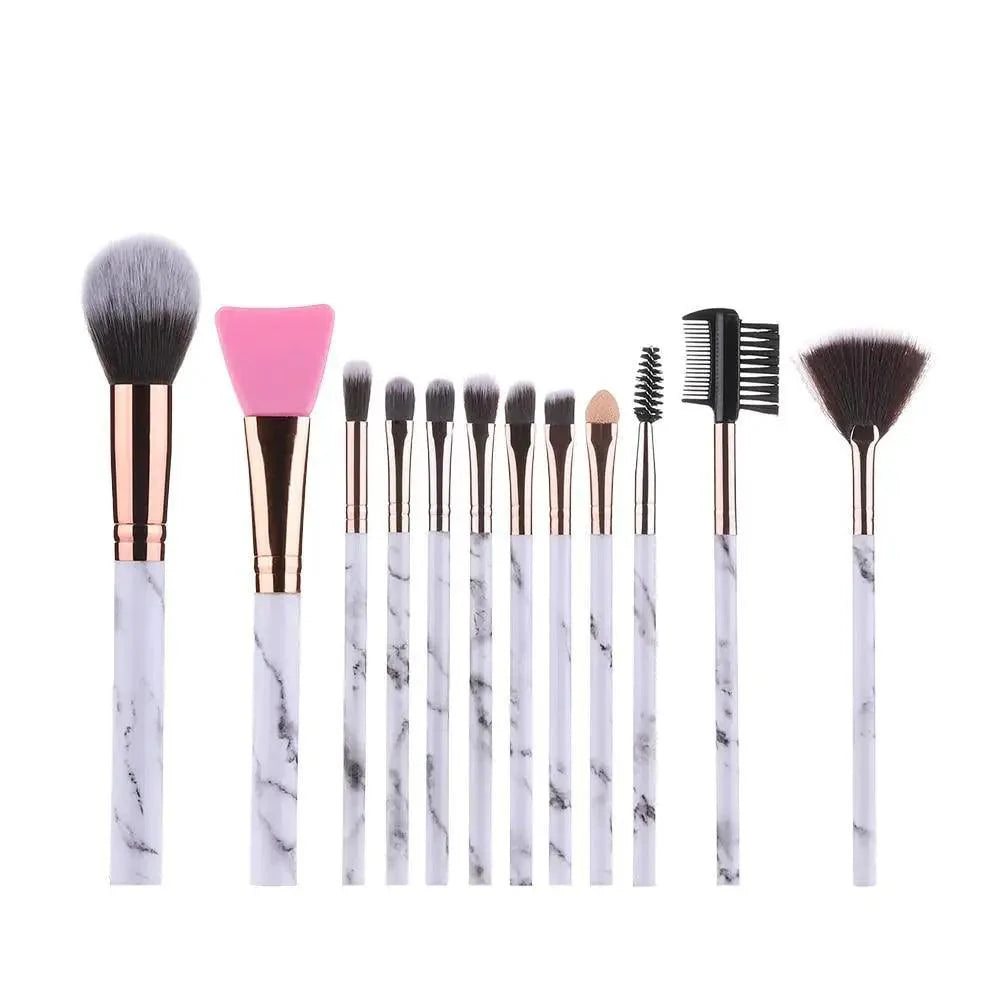 New Luxurious 12/8/5pcs Eye Lip Makeup Brushes Set Eyebrow Comb Eyelash Sponge Eyeshadow Silicone Face Mask Edge Control Brush Cosmetics Stevvex