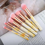 New Luxurious 12/8/5pcs Eye Lip Makeup Brushes Set Eyebrow Comb Eyelash Sponge Eyeshadow Silicone Face Mask Edge Control Brush Cosmetics Stevvex