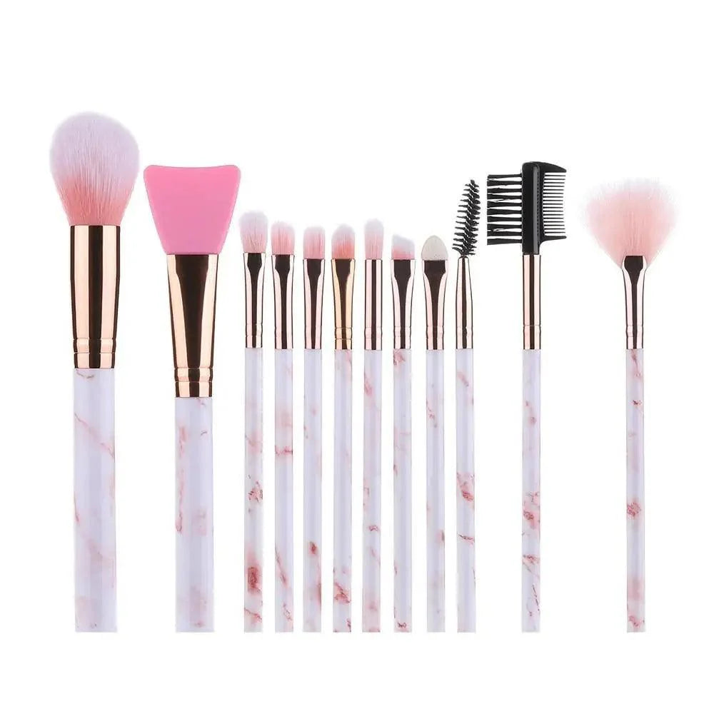 New Luxurious 12/8/5pcs Eye Lip Makeup Brushes Set Eyebrow Comb Eyelash Sponge Eyeshadow Silicone Face Mask Edge Control Brush Cosmetics Stevvex