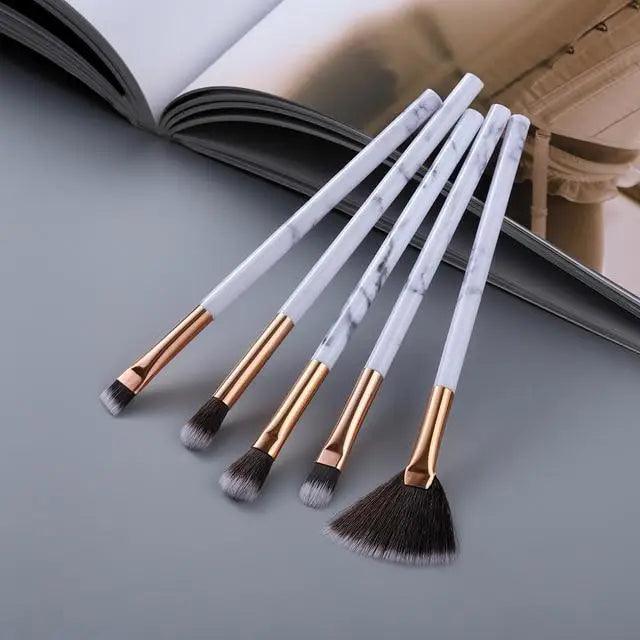 New Luxurious 12/8/5pcs Eye Lip Makeup Brushes Set Eyebrow Comb Eyelash Sponge Eyeshadow Silicone Face Mask Edge Control Brush Cosmetics Stevvex