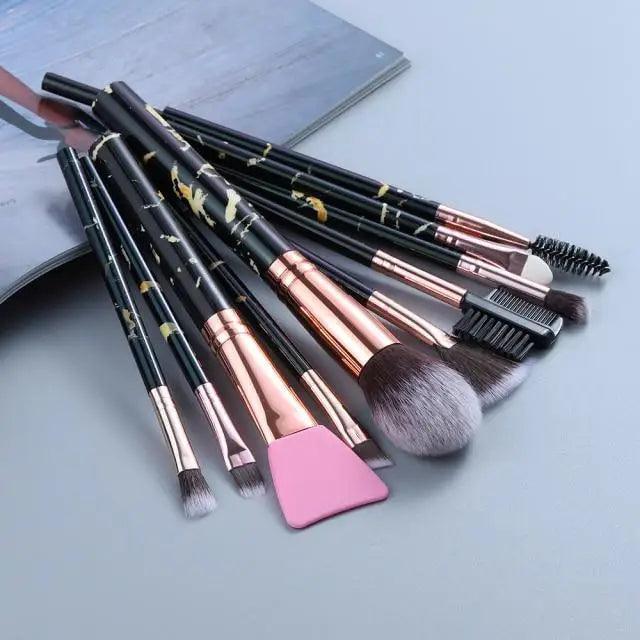 New Luxurious 12/8/5pcs Eye Lip Makeup Brushes Set Eyebrow Comb Eyelash Sponge Eyeshadow Silicone Face Mask Edge Control Brush Cosmetics Stevvex
