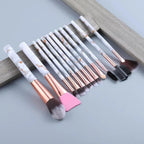 New Luxurious 12/8/5pcs Eye Lip Makeup Brushes Set Eyebrow Comb Eyelash Sponge Eyeshadow Silicone Face Mask Edge Control Brush Cosmetics Stevvex