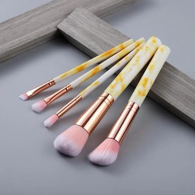New Luxurious 12/8/5pcs Eye Lip Makeup Brushes Set Eyebrow Comb Eyelash Sponge Eyeshadow Silicone Face Mask Edge Control Brush Cosmetics Stevvex