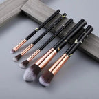 New Luxurious 12/8/5pcs Eye Lip Makeup Brushes Set Eyebrow Comb Eyelash Sponge Eyeshadow Silicone Face Mask Edge Control Brush Cosmetics Stevvex