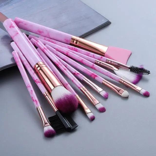 New Luxurious 12/8/5pcs Eye Lip Makeup Brushes Set Eyebrow Comb Eyelash Sponge Eyeshadow Silicone Face Mask Edge Control Brush Cosmetics Stevvex
