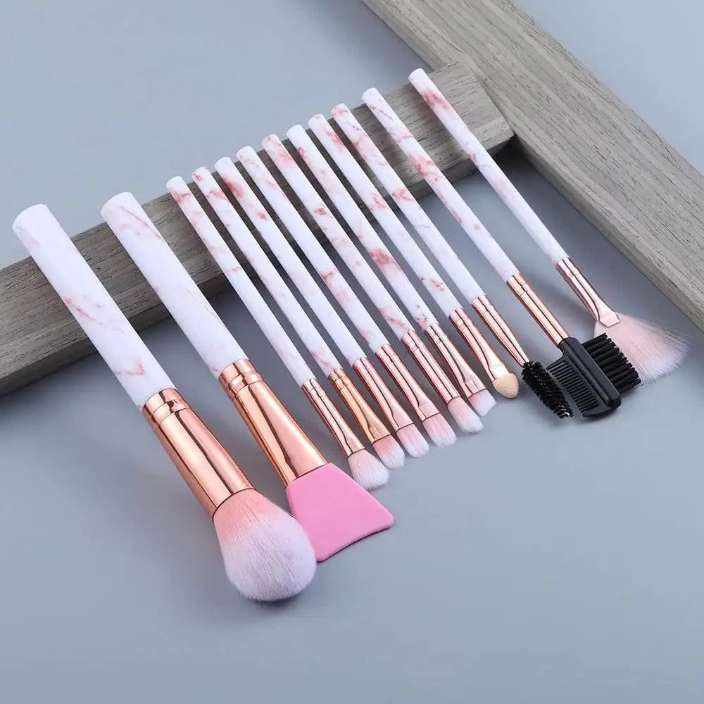 New Luxurious 12/8/5pcs Eye Lip Makeup Brushes Set Eyebrow Comb Eyelash Sponge Eyeshadow Silicone Face Mask Edge Control Brush Cosmetics Stevvex