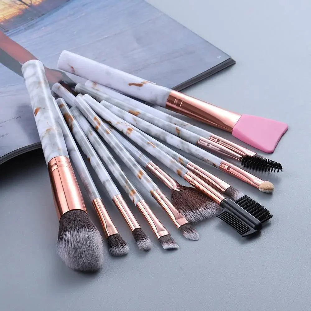New Luxurious 12/8/5pcs Eye Lip Makeup Brushes Set Eyebrow Comb Eyelash Sponge Eyeshadow Silicone Face Mask Edge Control Brush Cosmetics Stevvex