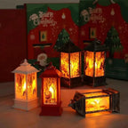 New Luxurious Christmas Ornament LED Lamp Desktop Hanging Santa Claus Elk Lantern Xmas Home Party Decoration Prop Lights Kids Gift Stevvex