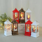 New Luxurious Christmas Ornament LED Lamp Desktop Hanging Santa Claus Elk Lantern Xmas Home Party Decoration Prop Lights Kids Gift Stevvex