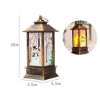New Luxurious Christmas Ornament LED Lamp Desktop Hanging Santa Claus Elk Lantern Xmas Home Party Decoration Prop Lights Kids Gift Stevvex