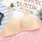 New Luxurious Lace Floral Wireless Bras For Women Front Closure Bras Plus Size Bralette Comfortable  Adjusted Push Up Bra Stevvex