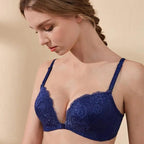 New Luxurious Lace Floral Wireless Bras For Women Front Closure Bras Plus Size Bralette Comfortable  Adjusted Push Up Bra Stevvex