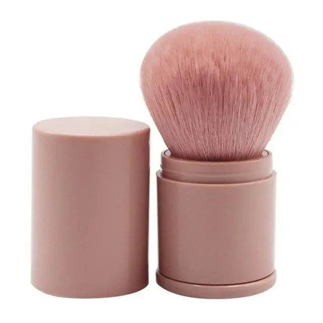 New Luxury Convenient And Retractable Makeup Brush One Large Powder Blush Brush With Lid Full Set Of Beauty Tools Convenient Stevvex