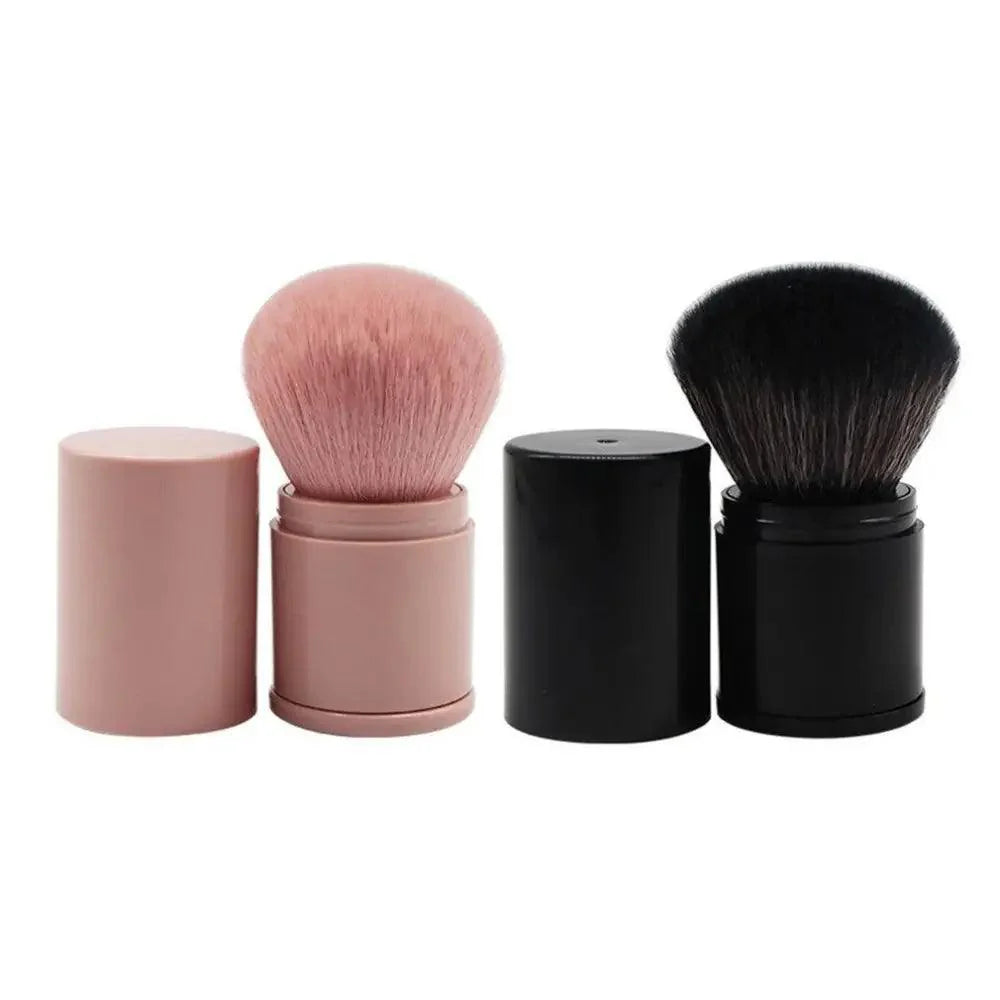 New Luxury Convenient And Retractable Makeup Brush One Large Powder Blush Brush With Lid Full Set Of Beauty Tools Convenient Stevvex