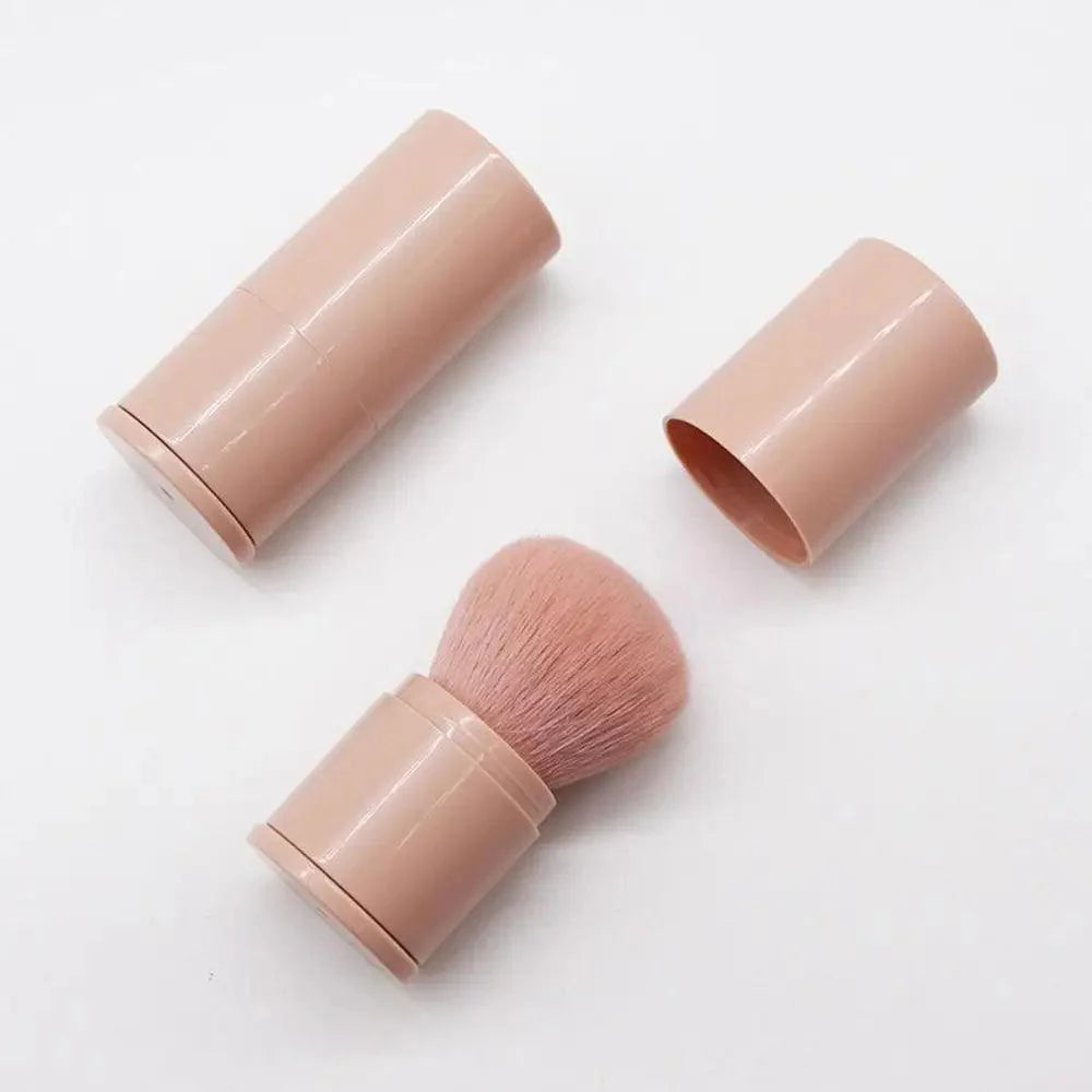 New Luxury Convenient And Retractable Makeup Brush One Large Powder Blush Brush With Lid Full Set Of Beauty Tools Convenient Stevvex