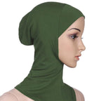 New Luxury Fashion Winter Soft Colorful Inner Hijab Cap Muslim Turban Hijab Caps Muslim Under Scarf  Women Lightweight Hijab Bonnet Muslim Women Elegant Scarf Turbans Head For Women Women's Hijabs Hijab Caps Hat For Women Stevvex