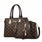 New Luxury Leather Bags Set 2 Pcs Handbag For Women And Girls Stylish Shoulder Gift Bag For Females Stevvex