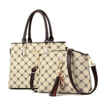 New Luxury Leather Bags Set 2 Pcs Handbag For Women And Girls Stylish Shoulder Gift Bag For Females Stevvex