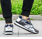 New Luxury Leather Sport Shoes Man Sneakers Running Shoes Men Tennis Male Walking Footwear Trendy Fitness Casual Mens Comfortable Walking Mans Trendy Slip On Sport Sneakers Stevvex