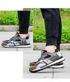 New Luxury Leather Sport Shoes Man Sneakers Running Shoes Men Tennis Male Walking Footwear Trendy Fitness Casual Mens Comfortable Walking Mans Trendy Slip On Sport Sneakers Stevvex