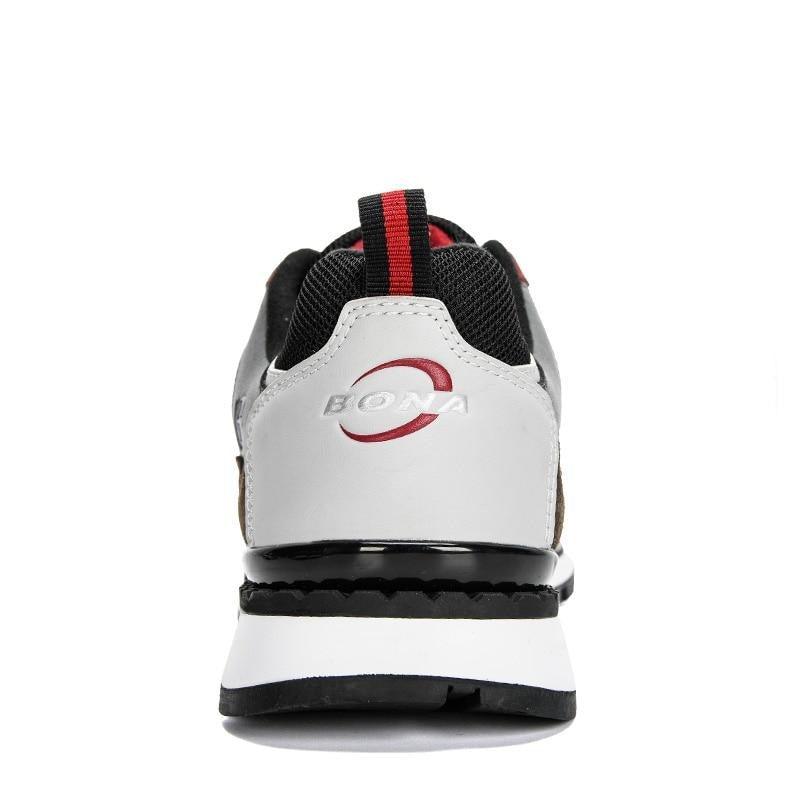 New Luxury Leather Sport Shoes Man Sneakers Running Shoes Men Tennis Male Walking Footwear Trendy Fitness Casual Mens Comfortable Walking Mans Trendy Slip On Sport Sneakers Stevvex