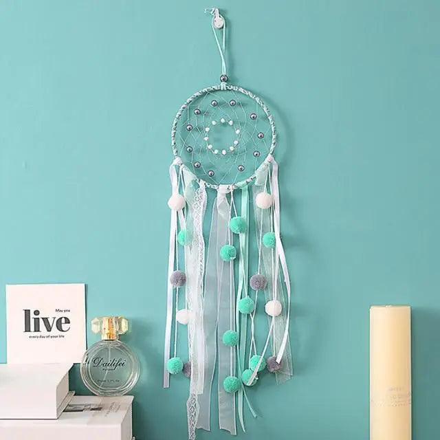 New Luxury Original Silver Gray Dream Catcher 2 Ring Feather Hanging Art Gifts To Bestie Friends Creative Valentine's Day Gifts Stevvex