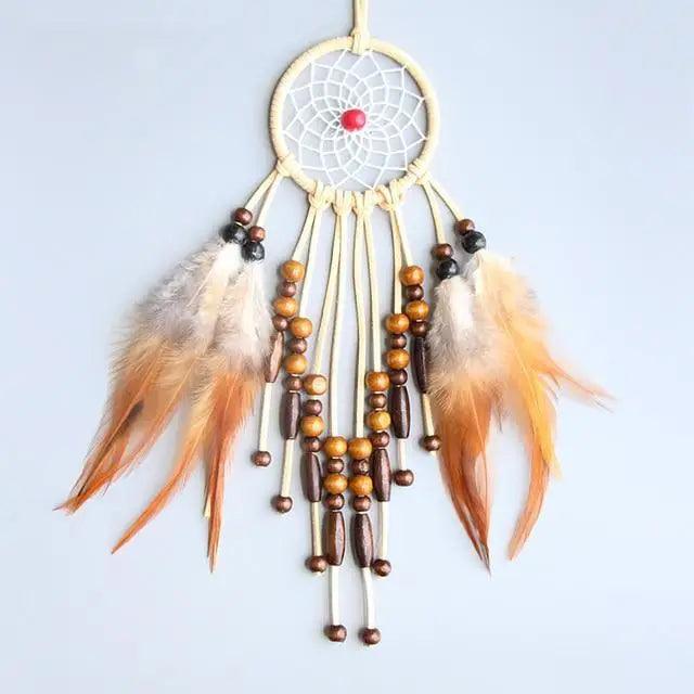 New Luxury Original Silver Gray Dream Catcher 2 Ring Feather Hanging Art Gifts To Bestie Friends Creative Valentine's Day Gifts Stevvex