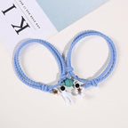 New Magnet Couple Bracelet Star Astronaut Paired Bracelet Attractive Fashion Star Magnetic Bracelets For Couples Jewelry Gifts Set For Couple Bestfriend Girlfriend Boyfriend Women Men