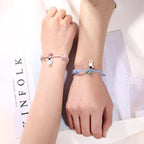New Magnet Couple Bracelet Star Astronaut Paired Bracelet Attractive Fashion Star Magnetic Bracelets For Couples Jewelry Gifts Set For Couple Bestfriend Girlfriend Boyfriend Women Men