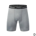 New Male Fitness Quick-Drying Tight Shorts Elastic Compression Leggings Training Pants Men Running Shorts Comfort Black Gray Mens Running Compression Pants Workout Cool Quick Dry Sports Shorts for Running Athletic Underwear Stevvex