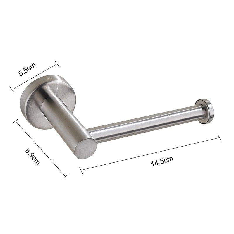 New  Matte Black Toilet Paper Holder Wall Mount Tissue Roll Hanger 304 Stainless Steel Bathroom Accessories Toilet Paper Holder Tissue Roll Holder Hanger Stainless Steel Matte Black Bathroom Lavatory Hardware Wall Mount 14.5cm Stevvex