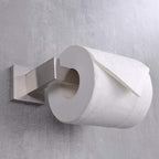 New  Matte Black Toilet Paper Holder Wall Mount Tissue Roll Hanger 304 Stainless Steel Bathroom Accessories Toilet Paper Holder Tissue Roll Holder Hanger Stainless Steel Matte Black Bathroom Lavatory Hardware Wall Mount 14.5cm Stevvex