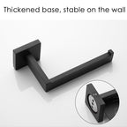 New  Matte Black Toilet Paper Holder Wall Mount Tissue Roll Hanger 304 Stainless Steel Bathroom Accessories Toilet Paper Holder Tissue Roll Holder Hanger Stainless Steel Matte Black Bathroom Lavatory Hardware Wall Mount 14.5cm Stevvex