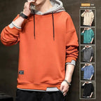 New Men Casual Sweatshirt Hoodies Male Solid Color Pullover Tops Spring Autumn Winter Pullover Floral Print Flannel Check Hoodie Autumn Jackets For Men Stevvex