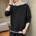 New Men Casual Sweatshirt Hoodies Male Solid Color Pullover Tops Spring Autumn Winter Pullover Floral Print Flannel Check Hoodie Autumn Jackets For Men Stevvex