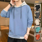 New Men Casual Sweatshirt Hoodies Male Solid Color Pullover Tops Spring Autumn Winter Pullover Floral Print Flannel Check Hoodie Autumn Jackets For Men Stevvex