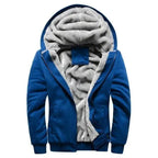 New Men Hoodies Winter Thick Warm Fleece Men Hoodies Coat Sportwear Male Streetwear Men Winter Warm Fleece Sweater Jacket Thick Padded Coat Hoodie Stevvex